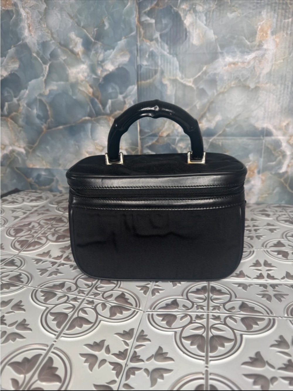 Gucci Black Travel Toiletry Case with Top Handle